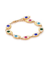 Delfina Delettrez | Metallic Anatomik Enamel Eyes Bracelet | Lyst