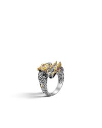 John Hardy | Metallic Legends Naga Double Dragon Head Ring | Lyst
