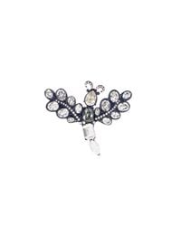Oscar de la Renta | Green Swarovski Crystal Bug Brooch | Lyst
