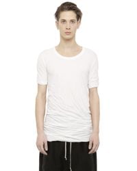 Rick Owens | White Double Cotton T-shirt for Men | Lyst