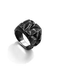 John Hardy | Black Square Ring for Men | Lyst