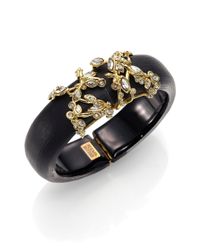 Alexis Bittar | Imperial Lucite & Crystal Lace Bracelet/Black | Lyst