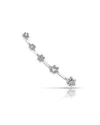 Anne Sisteron - Metallic 14kt White Gold Diamond Organic Ear Climber - Lyst