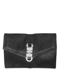 Francesco Scognamiglio | Black Large Crystal Clutch | Lyst