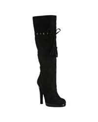 Saint Laurent | Black Leather Chelsea 105 Tassel Boots | Lyst