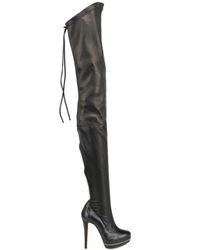 Christian Louboutin | Black Unique140stretch Nappa Cuissa Boots | Lyst