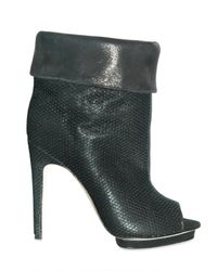 Max Kibardin | Black Open-toe Mesh Ankle Boots | Lyst