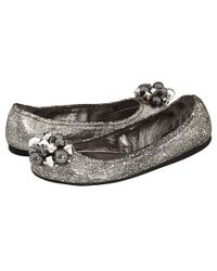 kate spade new york | Jingle Ornament Metallic Scrunchie Ballet Flats | Lyst