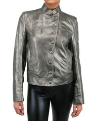 Ann Demeulemeester Blanche | Metallic Leather Jacket | Lyst