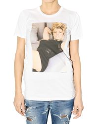 Dolce & Gabbana | White Kim Basinger Print Jersey T-shirt | Lyst