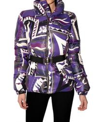 Emilio Pucci | Purple Printed Nylon Down Jacket | Lyst