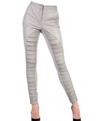 Gareth Pugh | Gray Stretch Leather Trousers | Lyst