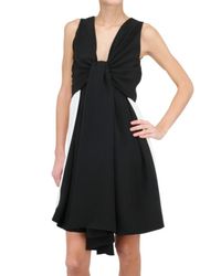 Gianluca Capannolo | White Crepe Marocaine Bow Dress | Lyst