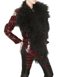 Jean-Pierre Braganza | Black Mongolian and Leater Jacket | Lyst