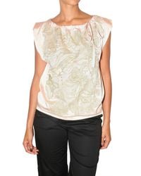 Just In Case | Pink Embroidered Silk Satin Top | Lyst