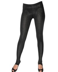 Kova & T | Black Cashmere Knit Leggings | Lyst