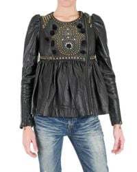 Manoush | Black Studded Leather Jacket | Lyst