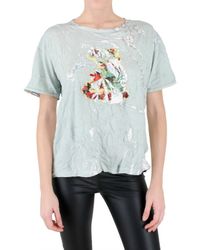 Meadham Kirchhoff | White Hologram Jersey T-shirt | Lyst