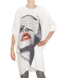 Richard Nicoll | White Printed Crepe De Chine Tunic Dress | Lyst