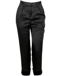 Acne Studios | Black Joni Silk Harem Trousers | Lyst