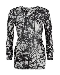 Proenza Schouler | Black Patterned Blouse | Lyst