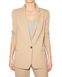 Chloé | Natural Stretch Wool Cloth Jacket | Lyst