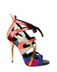 Diego Dolcini | Multicolor 110mm Multi Strap Cage Laced Sandals | Lyst