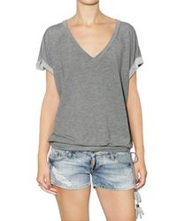 DSquared² | Gray Viscose Thin Fleece T-shirt | Lyst