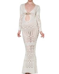 Emilio Pucci | White Long Crochet Dress | Lyst