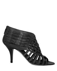 Givenchy | Black 80 Mm Woven Calfskin Thong Sandals | Lyst