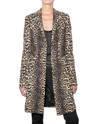 Givenchy | Multicolor Leopard Cady Coat | Lyst