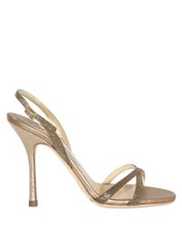 Jimmy Choo | Metallic 85mm Glitter Sandals | Lyst