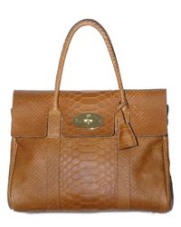 Mulberry | Brown Oak Silky Snake Bayswater | Lyst