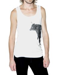 Burberry Prorsum | White Cotton Jersey Printed T-shirt for Men | Lyst