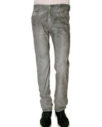 Dior Homme | Gray 19 Cm Waxed Silver Corrosion Jeans for Men | Lyst