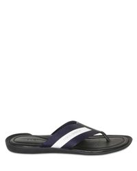 Dolce & Gabbana | Blue Grosgrain and Calf Flip Flop Sandals for Men | Lyst