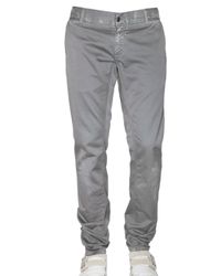 Dolce & Gabbana | Gray 19cm Gold Dirty Gabardine Trousers for Men | Lyst