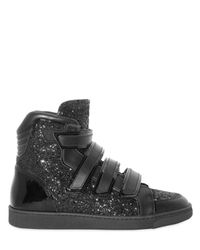 DSquared² | Black Glitter High Sneakers for Men | Lyst