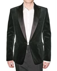 DSquared² | Black Satin Revere Velvet Jacket for Men | Lyst