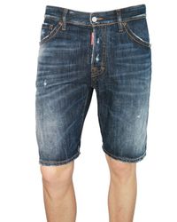 DSquared² | Blue Denim Shorts for Men | Lyst