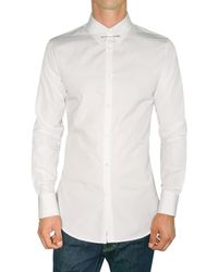 DSquared² | White Pin Collar Poplin Slim Shirt for Men | Lyst