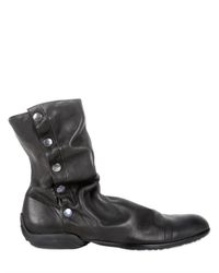 Fessura | Black Side Snap Soft Nappa Boots for Men | Lyst