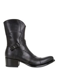 Gianni Barbato | Black Western Style Calf Boots for Men | Lyst