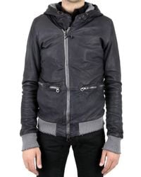 Giorgio Brato | Black Hooded Nappa Leather Jacket for Men | Lyst