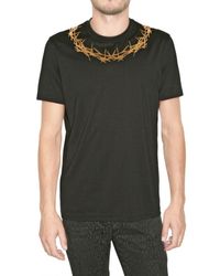Givenchy | Black Crown Jersey T-shirt for Men | Lyst