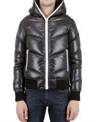 Izzue | Black Quilted Down Feather Sport Jacket for Men | Lyst
