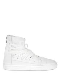 Kris Van Assche | White Soft Calfskin High Top Sneakers for Men | Lyst