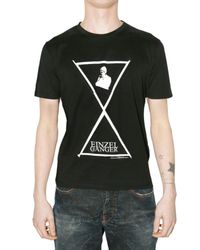 Raf Simons | Black Einzel Ganger Jersey T-shirt for Men | Lyst