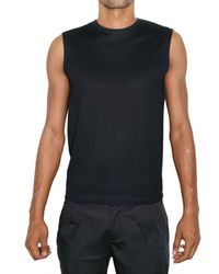 Raf Simons | Blue Back Zipped Cotton Piquet Top for Men | Lyst