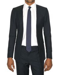 Raf Simons | Blue Wool Canvas Closureless Jacket for Men | Lyst
